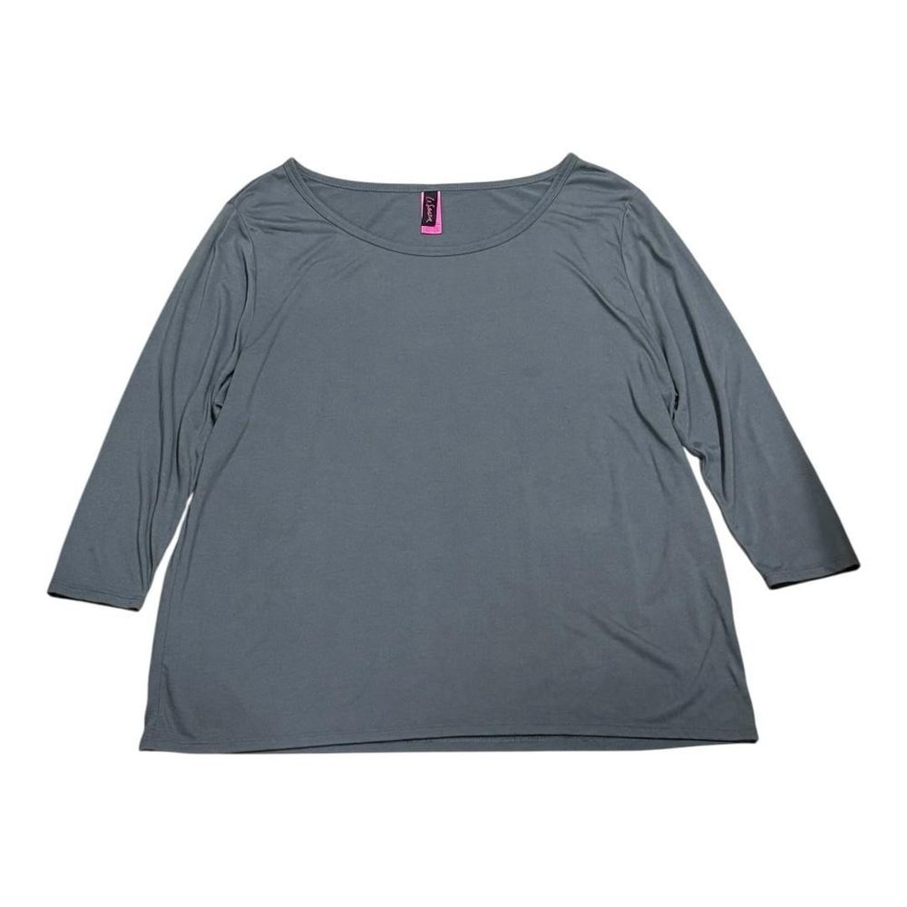 La Senza Shirt Womens Large 3/4 Sleeve Relaxed Fit Soft Stretch Sleepwear